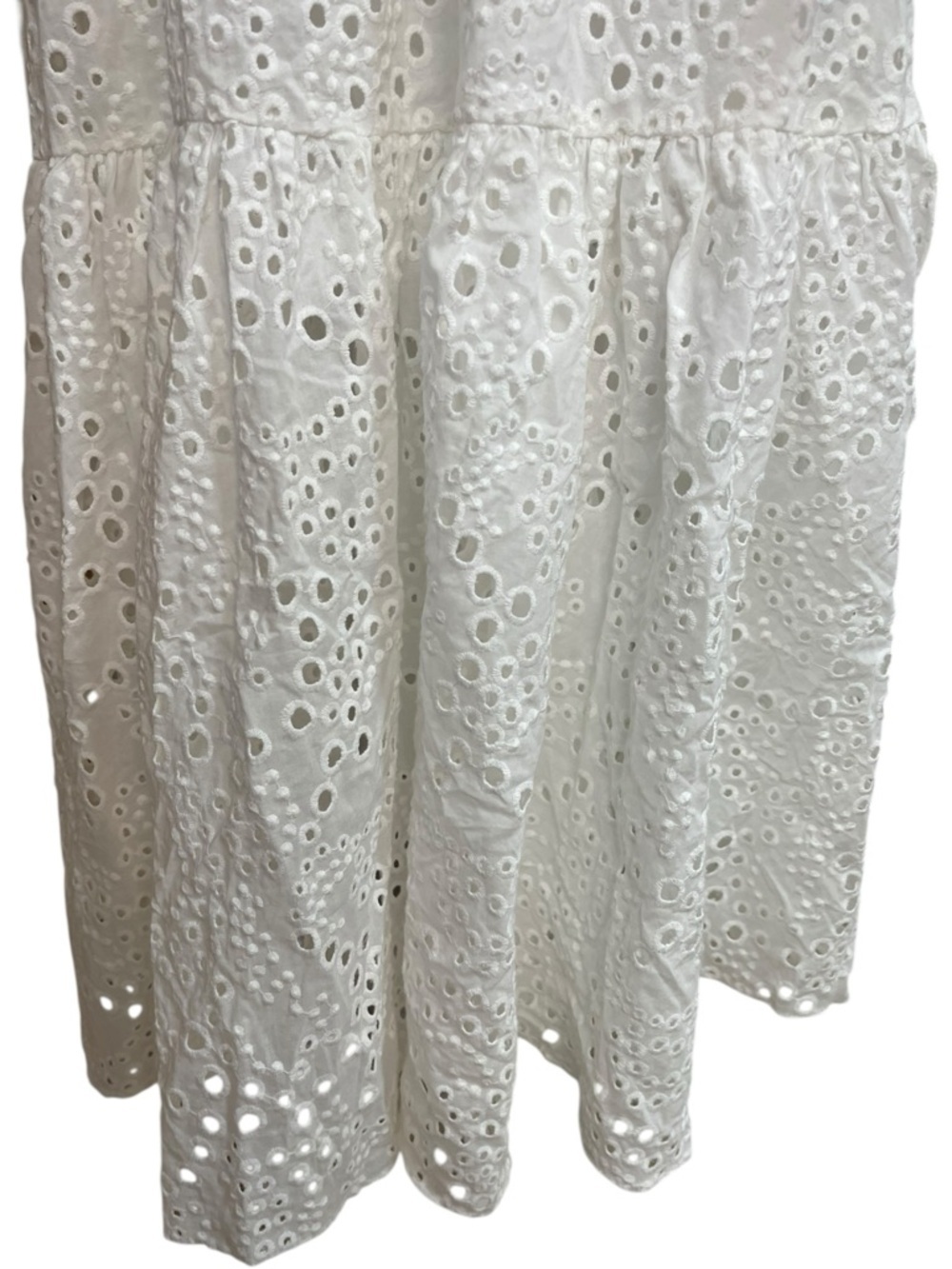 Zara Openwork Embroidered Midi Dress White - Picture 4 of 16